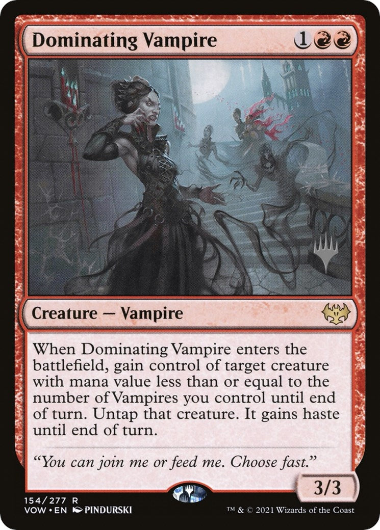 Image for Dominating Vampire (Promo Pack: Kamigawa: Neon Dynasty) - Magic: The Gathering