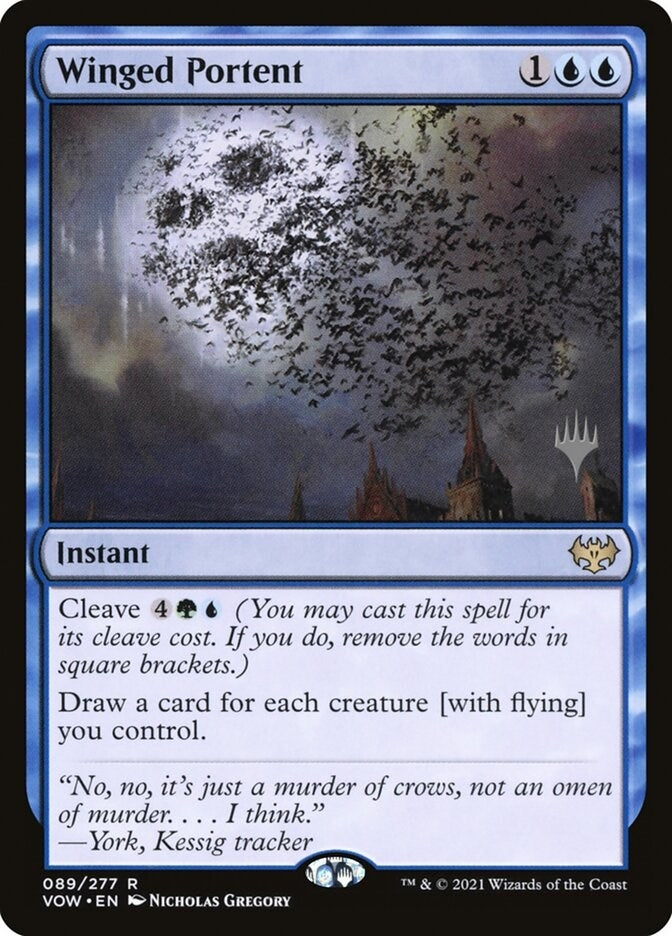 Image for Winged Portent (Promo Pack: Kamigawa: Neon Dynasty) - Magic: The Gathering