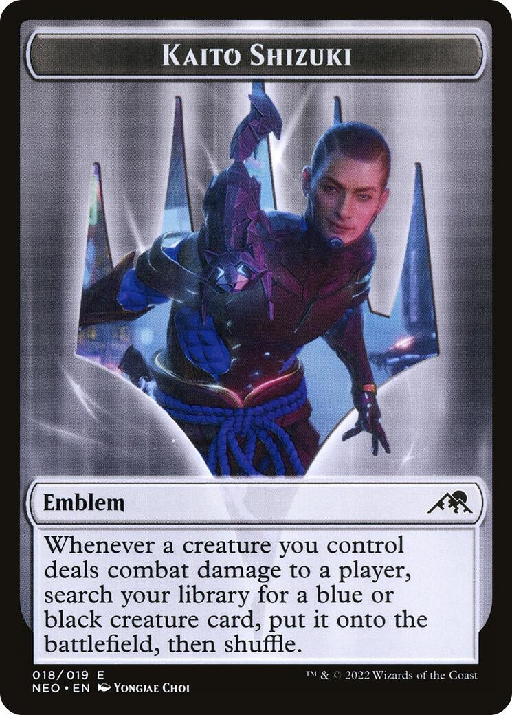 Image for Emblem - Kaito Shizuki (Kamigawa: Neon Dynasty) (18) - Magic: The Gathering