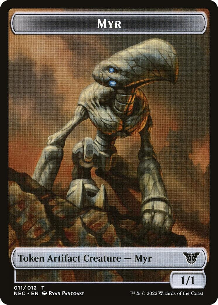 Image for Myr // Pilot Double-Sided Token (Commander: Kamigawa: Neon Dynasty) (11 // 1) - Magic: The Gathering