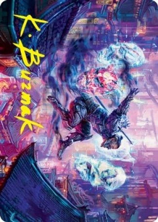 Image for Thousand-Faced Shadow Art Card (Gold-Stamped Signature) (Art Series: Kamigawa: Neon Dynasty) (37) - Magic: The Gathering