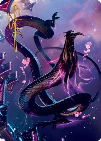 Image for Junji, the Midnight Sky Art Card (38/81) (Gold-Stamped Signature) (Art Series: Kamigawa: Neon Dynasty) (38) - Magic: The Gathering