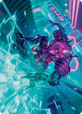 Image for Surgehacker Mech Art Card (Art Series: Kamigawa: Neon Dynasty) (45) - Magic: The Gathering