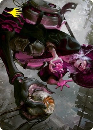 Image for Undercity Scrounger Art Card (Gold-Stamped Signature) (Art Series: Kamigawa: Neon Dynasty) (42) - Magic: The Gathering