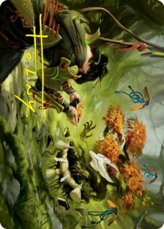Image for Commune with Spirits Art Card (Gold-Stamped Signature) (Art Series: Kamigawa: Neon Dynasty) (40) - Magic: The Gathering