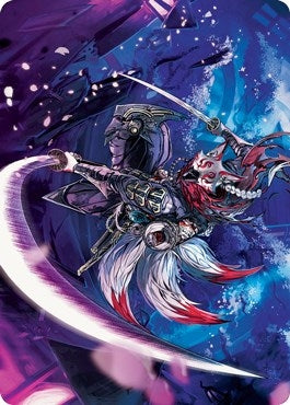 Image for Blade-Blizzard Kitsune Art Card (Art Series: Kamigawa: Neon Dynasty) (47) - Magic: The Gathering