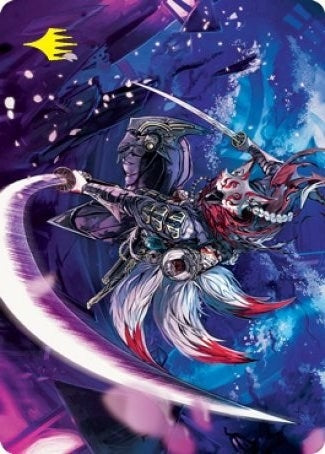 Image for Blade-Blizzard Kitsune Art Card (Gold-Stamped Signature) (Art Series: Kamigawa: Neon Dynasty) (47) - Magic: The Gathering