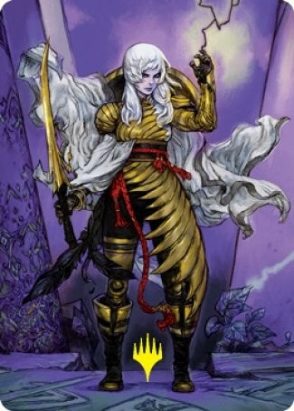 Image for The Wandering Emperor Art Card (49/81) (Gold-Stamped Signature) (Art Series: Kamigawa: Neon Dynasty) (49) - Magic: The Gathering