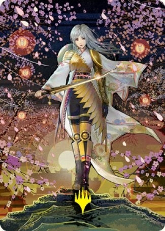 Image for The Wandering Emperor Art Card (50/81) (Gold-Stamped Signature) (Art Series: Kamigawa: Neon Dynasty) (50) - Magic: The Gathering