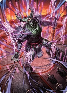 Image for Hidetsugu, Devouring Chaos Art Card (Art Series: Kamigawa: Neon Dynasty) (56) - Magic: The Gathering