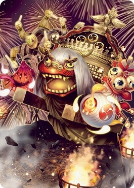Image for March of Reckless Joy Art Card (Art Series: Kamigawa: Neon Dynasty) (62) - Magic: The Gathering