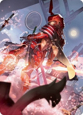 Image for Peerless Samurai Art Card (Art Series: Kamigawa: Neon Dynasty) (63) - Magic: The Gathering