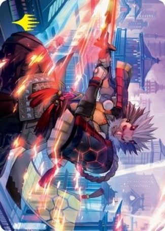 Image for Isshin, Two Heavens as One Art Card (69/81) (Gold-Stamped Signature) (Art Series: Kamigawa: Neon Dynasty) (69) - Magic: The Gathering