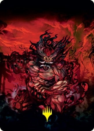 Image for Vessel of the All-Consuming Art Card (Gold-Stamped Signature) (Art Series: Kamigawa: Neon Dynasty) (77) - Magic: The Gathering