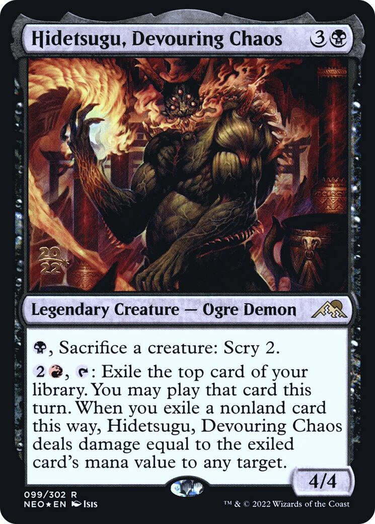 Image for Hidetsugu, Devouring Chaos (Prerelease Cards) (99) - Magic: The Gathering