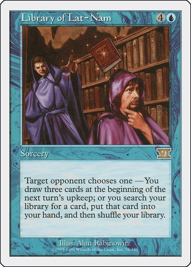 Image for Library of Lat-Nam (Classic Sixth Edition) (78) - Magic: The Gathering