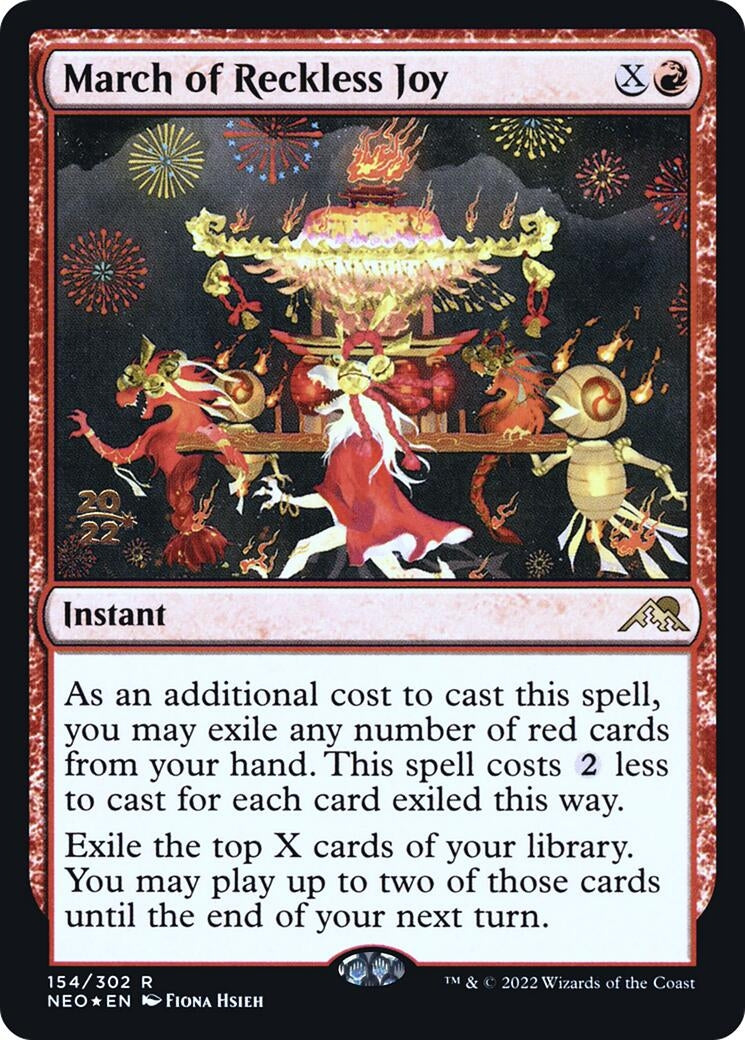 Image for March of Reckless Joy (Prerelease Cards) (154) - Magic: The Gathering