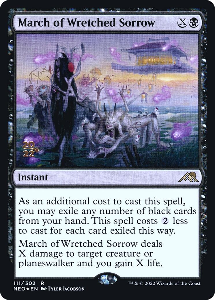 Image for March of Wretched Sorrow (Prerelease Cards) (111) - Magic: The Gathering