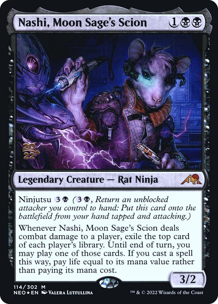 Image for Nashi, Moon Sage's Scion (Prerelease Cards) (114) - Magic: The Gathering