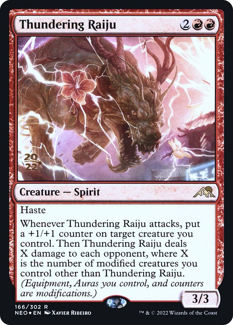 Image for Thundering Raiju (Prerelease Cards) (166) - Magic: The Gathering