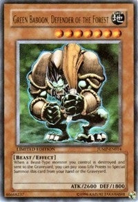 Image for Green Baboon, Defender of the Forest (Shonen Jump Magazine Promos) (JUMP-EN014) - YuGiOh
