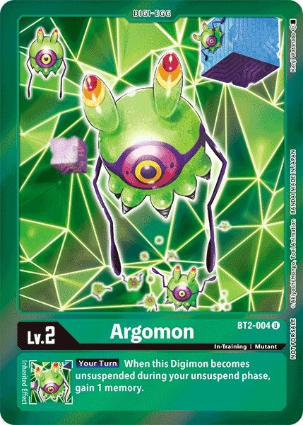 Image for Argomon - BT2-004 (Event Pack 2) (BT01-03A) (BT2-004 U) - Digimon Card Game