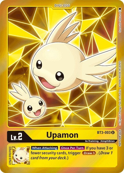 Image for Upamon - BT3-003 (Event Pack 2) (BT01-03A) (BT3-003 R) - Digimon Card Game