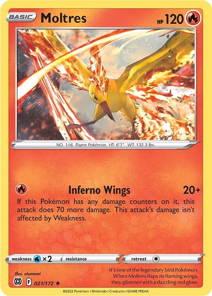 Image for Moltres (SWSH09: Brilliant Stars) (021/172) - Pokemon