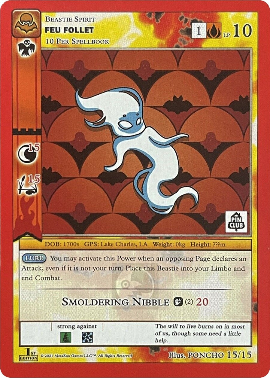 Image for Feu Follet (Pin Club Nightfall Mystery Collection 1st Edition) (Miscellaneous Promos) (15/15) - MetaZoo