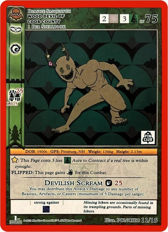 Image for Wood Devil of Coos Country (Pin Club Nightfall Mystery Collection 1st Edition) (Miscellaneous Promos) (11/15) - MetaZoo