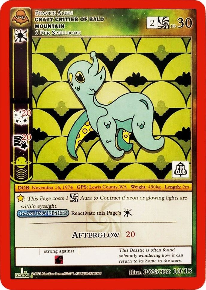 Image for Crazy Critter of Bald Mountain (Pin Club Nightfall Mystery Collection 1st Edition) (Miscellaneous Promos) (10/15) - MetaZoo