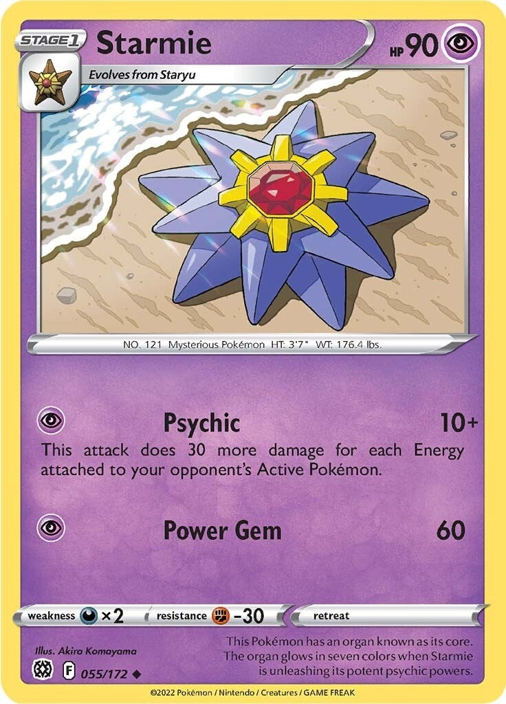 Image for Starmie (SWSH09: Brilliant Stars) (055/172) - Pokemon