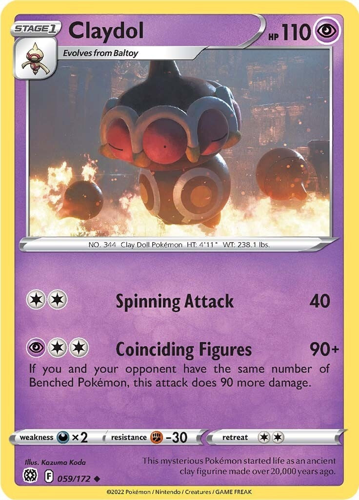 Image for Claydol (SWSH09: Brilliant Stars) (059/172) - Pokemon