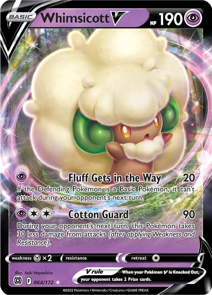 Image for Whimsicott V (SWSH09: Brilliant Stars) (064/172) - Pokemon