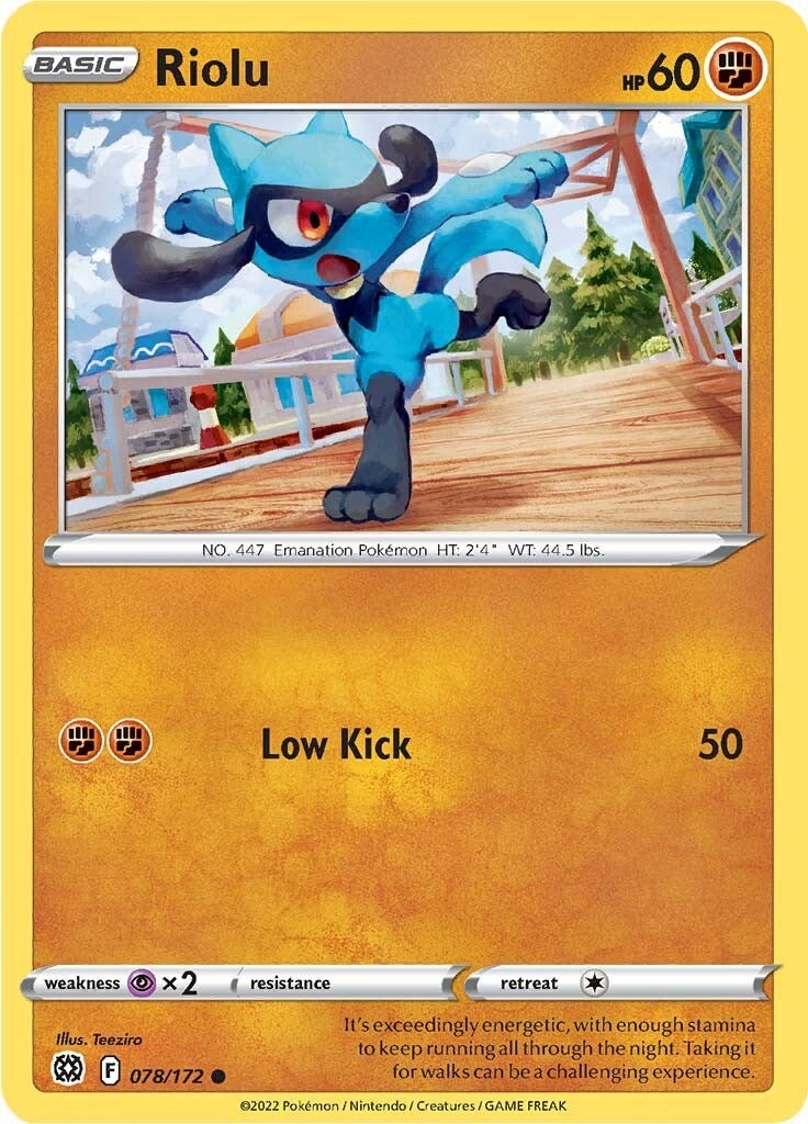 Image for Riolu (SWSH09: Brilliant Stars) (078/172) - Pokemon