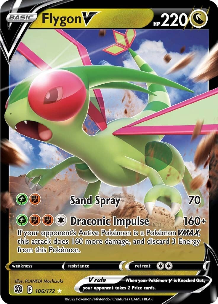 Image for Flygon V (SWSH09: Brilliant Stars) (106/172) - Pokemon