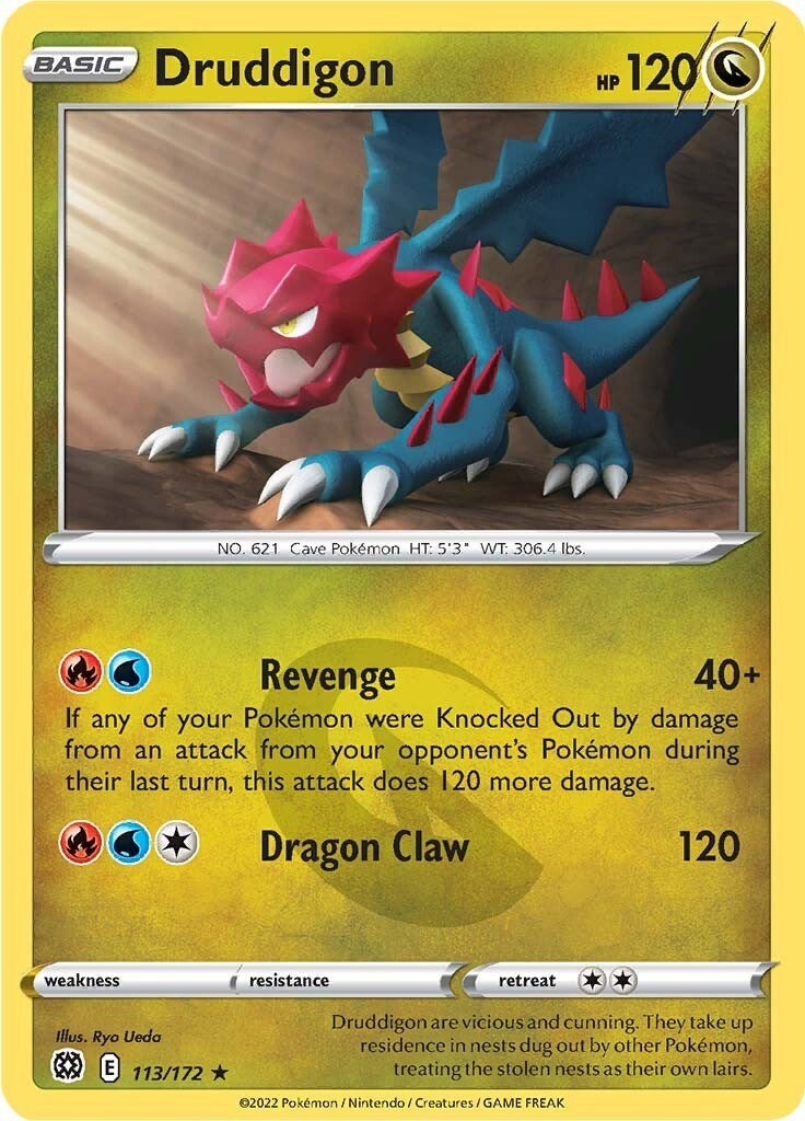 Image for Druddigon (SWSH09: Brilliant Stars) (113/172) - Pokemon