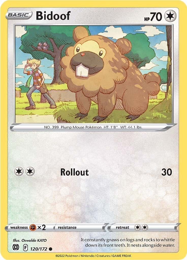 Image for Bidoof (SWSH09: Brilliant Stars) (120/172) - Pokemon