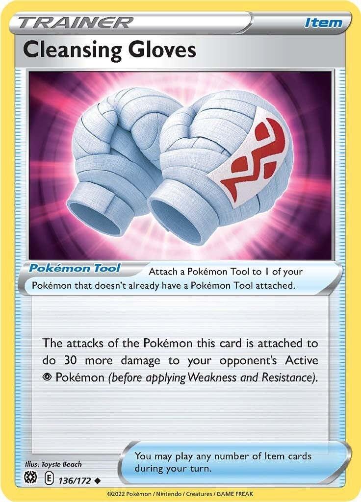 Image for Cleansing Gloves (SWSH09: Brilliant Stars) (136/172) - Pokemon
