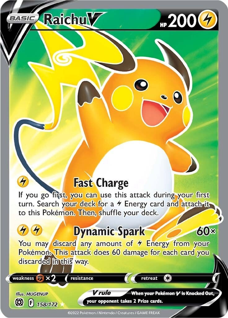 Image for Raichu V (Full Art) (SWSH09: Brilliant Stars) (158/172) - Pokemon