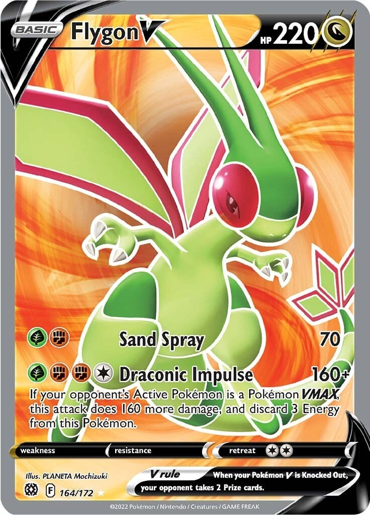Image for Flygon V (Full Art) (SWSH09: Brilliant Stars) (164/172) - Pokemon