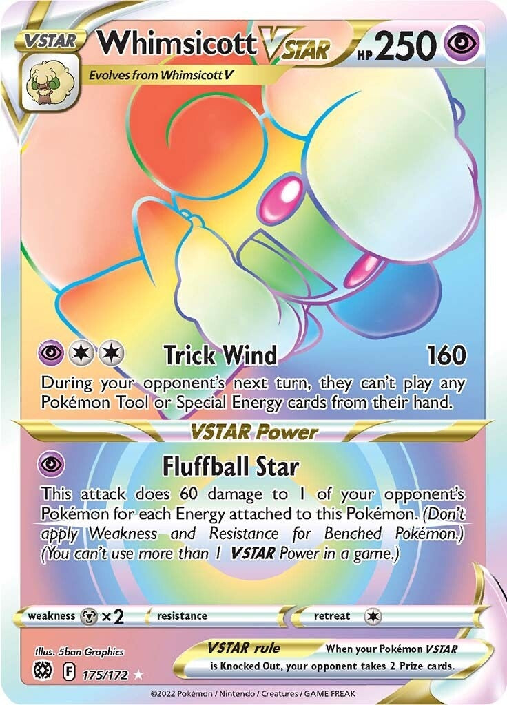 Image for Whimsicott VSTAR (Secret) (SWSH09: Brilliant Stars) (175/172) - Pokemon