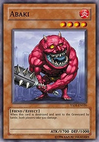 Image for Abaki (Starter Deck: Syrus Truesdale) (YSDS-EN020) - YuGiOh