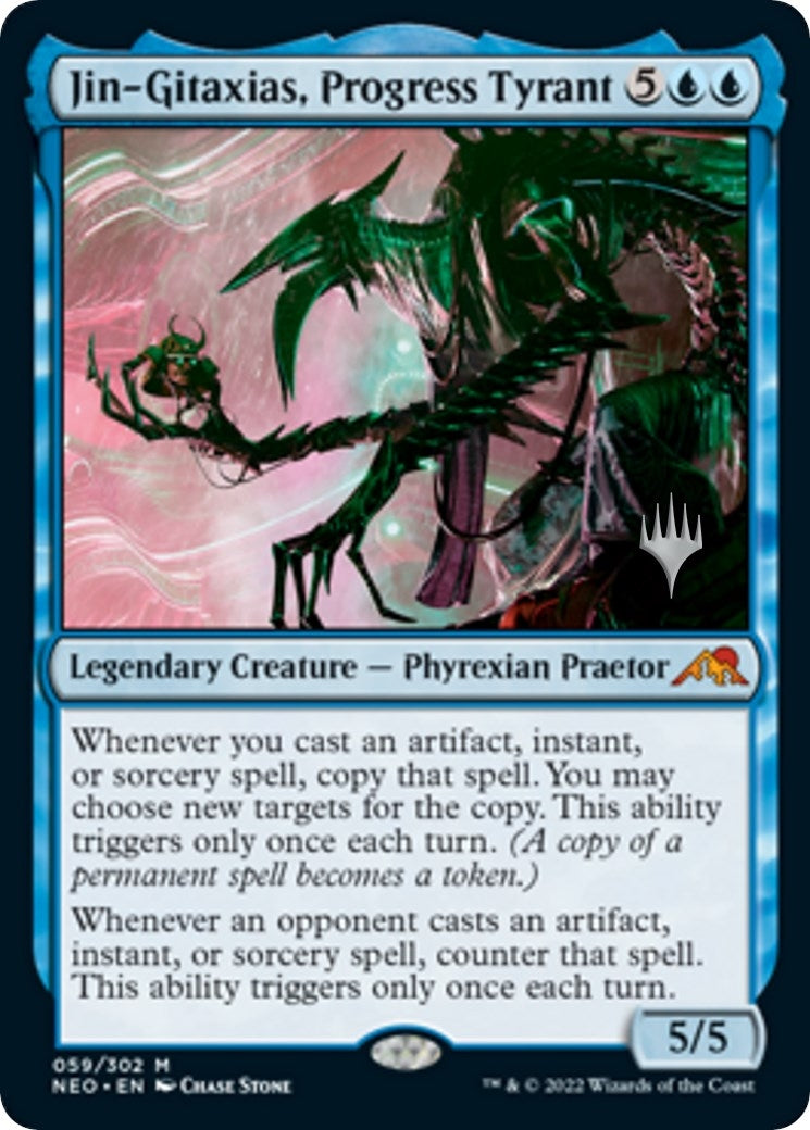 Image for Jin-Gitaxias, Progress Tyrant (Promo Pack: Kamigawa: Neon Dynasty) (59) - Magic: The Gathering