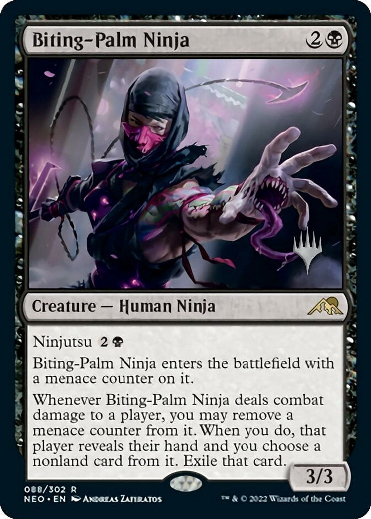 Image for Biting-Palm Ninja (Promo Pack: Kamigawa: Neon Dynasty) (88) - Magic: The Gathering