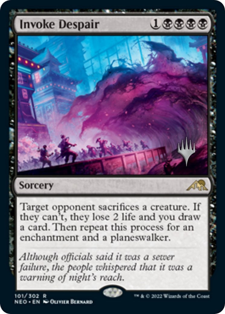 Image for Invoke Despair (Promo Pack: Kamigawa: Neon Dynasty) (101) - Magic: The Gathering