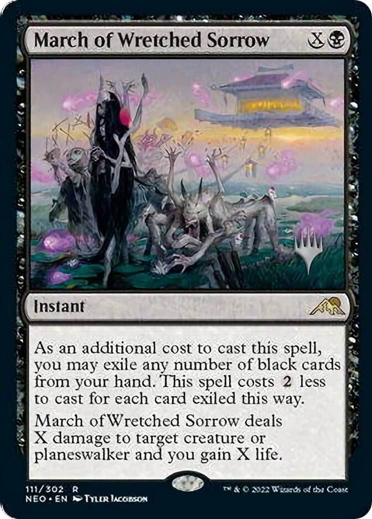 Image for March of Wretched Sorrow (Promo Pack: Kamigawa: Neon Dynasty) (111) - Magic: The Gathering
