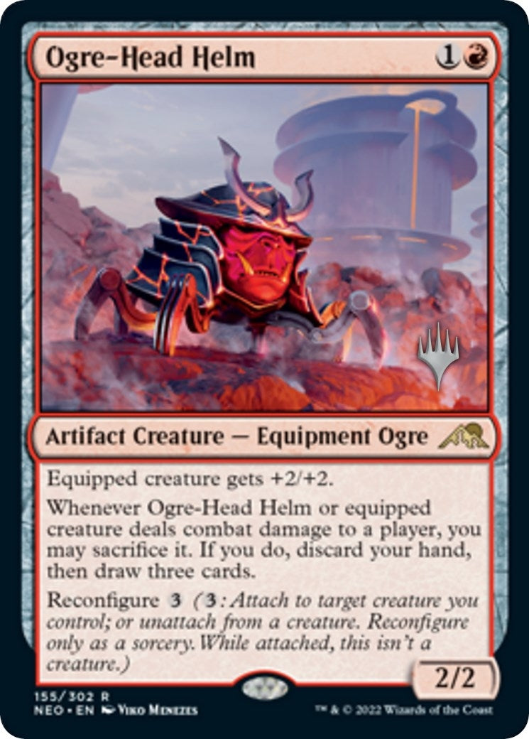 Image for Ogre-Head Helm (Promo Pack: Kamigawa: Neon Dynasty) (155) - Magic: The Gathering