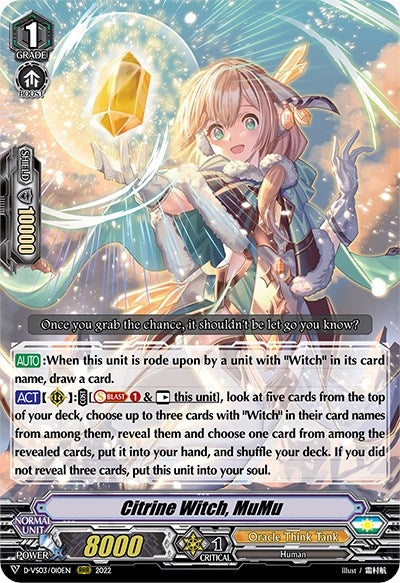 Image for Citrine Witch, MuMu (D-VS03: V Clan Collection Vol.3) (D-VS03/010EN) - Cardfight Vanguard