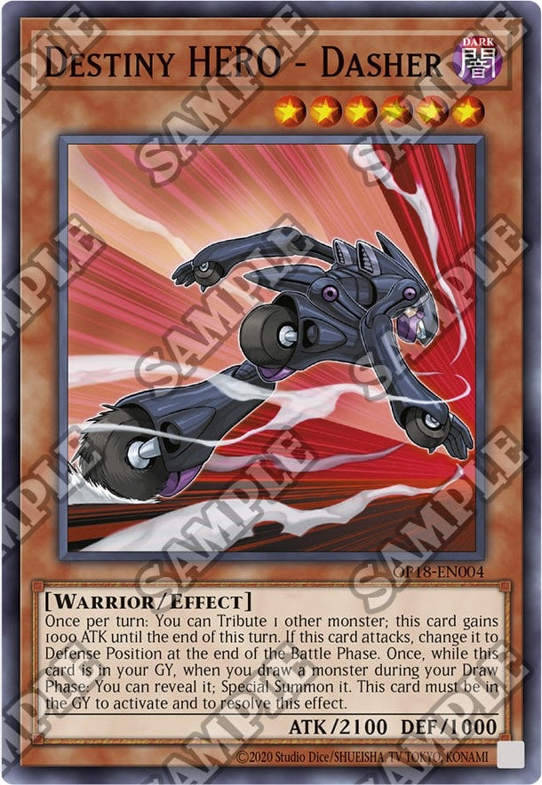 Image for Destiny HERO - Dasher (OTS Tournament Pack 18) (OP18-EN004) - YuGiOh